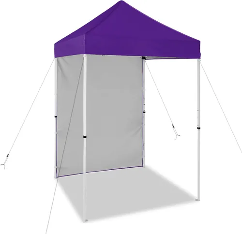 Miniatura 19 de EAGLE PEAK Toldo instantáneo de 5 x 5 con paneles de pared de 4 lados, pequeña tienda de campaña portátil desplegable con bolsa de transporte