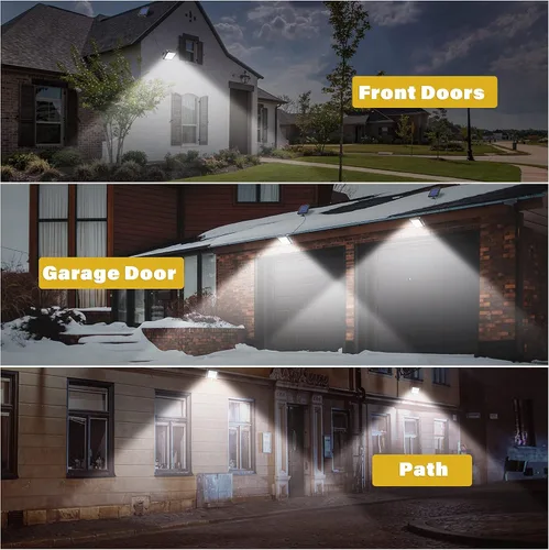 Miniatura 6 de Luces solares para pared exterior con sensor de movimiento, 56 LED ultra brillantes IP65 impermeables Luz solar separable para porche, cable de 16.4