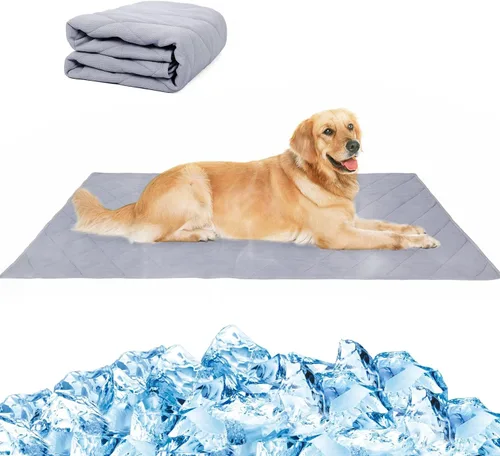NACOCO Manta refrescante de verano para mascotas de 31.5 x 43.3 pulgadas, tapete de disponibilidad de doble cara, manta para perro, cachorro, gato,