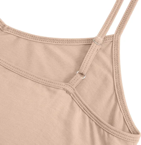 Miniatura 6 de AUHEGN Women's Basic Adjustable Spaghetti Strap Cami Slip Mini Dress