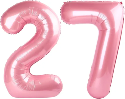 Miniatura 154 de Globos de números de 5 globos de 40 pulgadas, decoraciones de cumpleaños azules para niños y niñas, globos de números azul marino grandes