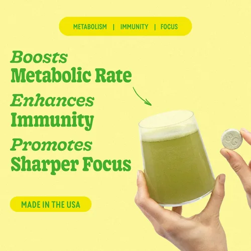 Miniatura 2 de 8Greens - Tabletas efervescentes para el sistema inmune y la energía, elaboradas con 8 vegetales super potentes (3 tubos, 30 tabletas)