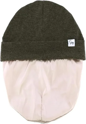Miniatura 202 de Gorro de punto para recién nacido, para niños y niñas, con forro de satén sedoso, gorro para niños pequeños
