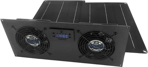 Miniatura 2 de Coolerguys Kit de enfriamiento de ventilador de 4.724 x 1.496 in con termostato para casas rodantes, gallineros pequeños, invernaderos, casetas