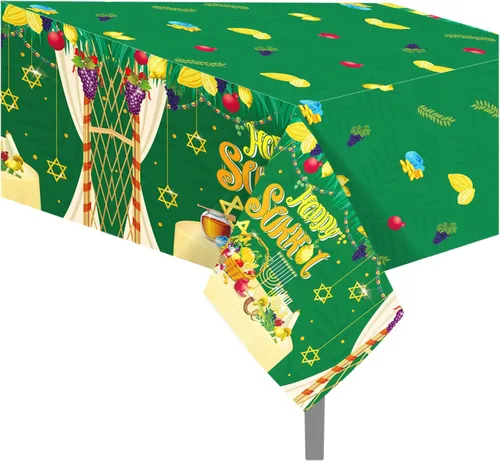Miniatura 39 de 1 paquete de mantel de plástico con diseño de bandera americana del 4 de julio para fiesta, 54 x 87 pulgadas de largo, mantel rectangular para bufé