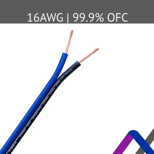 Miniatura 2 de JAVEX Cable de alambre de altavoz de audio calibre 16 AWG (15.24 M), [OFC Cobre libre de oxígeno] Cable plano delgado para audio estéreo automotriz