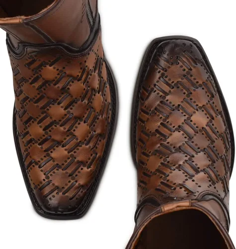 Miniatura 9 de CUADRA Botas urbanas para hombre en cuero genuino marrón Marrón