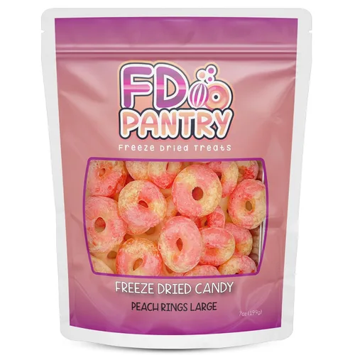 Miniatura 12 de Dulce Crujiente de Air Taffy Liofilizado - Variedad de Sabores de Frutas, 3.5 oz Fresa, Melón, Cereza, Frambuesa, Naranja, Uva, Misterio Snack