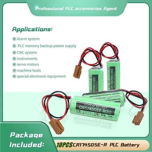 Miniatura 5 de 2 unids 3V CR17450SE-R / A98L-0031-0012 2500mah PLC batería para FANUC con enchufe US Stock