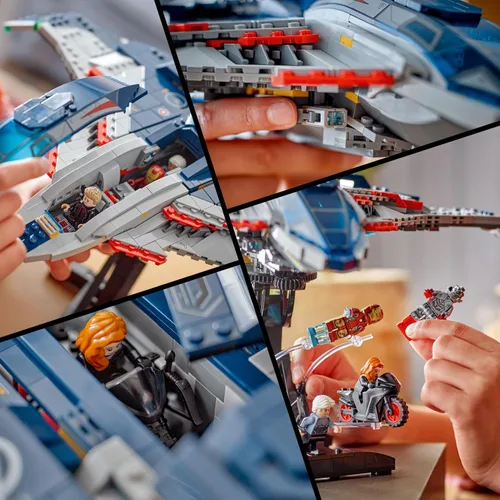 Miniatura 3 de LEGO Marvel Avengers: Age of Ultron Quinjet - Juguete para niños y niñas, a partir de 12 años, juguete de los Vengadores con 5 figuras de acción