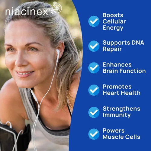 Miniatura 3 de NAD+ Supplement - 600mg Pure Nicotinamide Riboside (NR) - Healthy Aging, Mental Clarity & Energy Booster - Cell Regeneration Supplements for Women