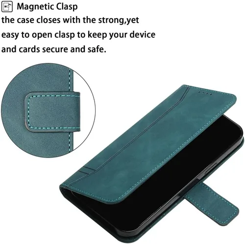 Miniatura 5 de Funda tipo cartera para iPhone 11 y iPhone 11 con tarjetero de piel, con función atril, protección completa magnética compatible con iPhone 11