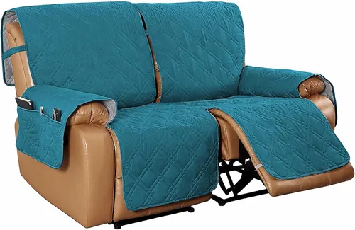 Miniatura 12 de Beacon Pet Funda para silla reclinable, funda elástica para sofá reclinable de 2/3 plazas, funda impermeable con bolsillos, protector de muebles