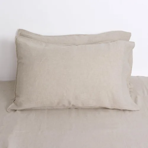 Miniatura 19 de Linen World - Juego de 2 fundas de almohada de lino, 20 x 30 pulgadas, tamaño estándar/Queen, fundas de almohada 100% lino natural francés, fundas