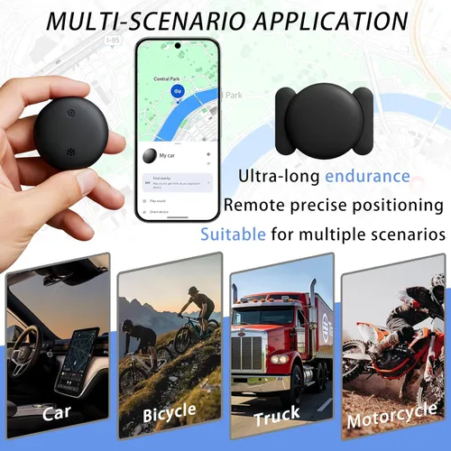 Miniatura 5 de Rastreador GPS para automóvil: no requiere tarifas de suscripción, magnetismo ultra fuerte, tamaño mini y portátil, con una duración de batería de 1