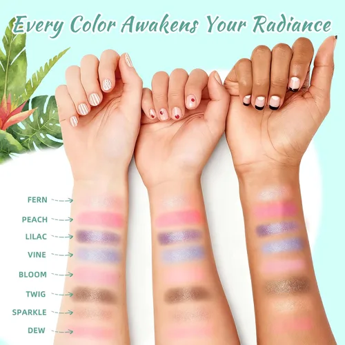 Miniatura 6 de Color Nymph Maquillaje de ojos y mejillas para niñas, paleta de sombras de ojos, rubor e iluminador para adolescentes y adolescentes, ideal