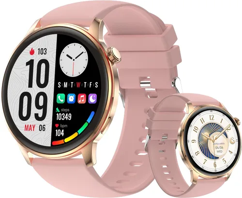 Miniatura 10 de Reloj inteligente para hombres y mujeres, pantalla AMOLED HD de 1.43 pulgadas, reloj inteligente IP68 impermeable, reloj rastreador de actividad