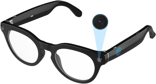 Al - Lentes inteligentes, lentes de cámara de 8 MP con traducción en tiempo real y análisis de objetos, grabación de video HD 1080P, no requiere
