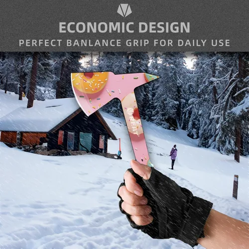Miniatura 3 de REAT Ejes y cuchillos de lanzamiento con vaina de nailon, 10.5" de espiga completa, diseño para juego de lanzamiento en el patio trasero, recreación