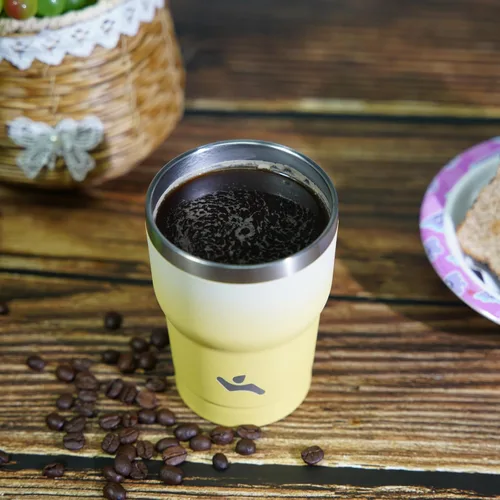 Miniatura 7 de Konokyo - Vaso de 10 onzas con asa y 2 popotes, 2 tapas, botella de agua aislada de acero inoxidable, taza de viaje reutilizable, color verde militar
