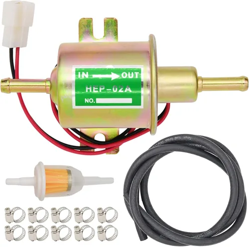 Kit de bomba de combustible eléctrica universal de 12 V (3-6 PSI) bomba de combustible de baja presión en línea HEP-02A + línea de combustible de