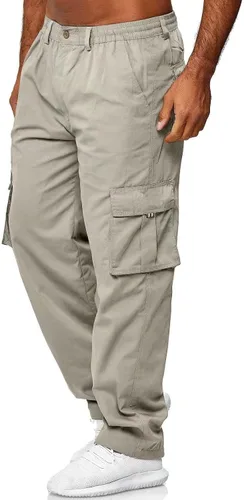 Miniatura 4 de Pantalones de carga para hombre, ligeros, tácticos, para senderismo, ajuste clásico, múltiples bolsillos