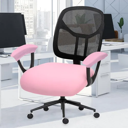 Miniatura 83 de Fundas elásticas para asiento de silla de oficina de escritorio - Funda universal de spandex para silla de computadora - Fundas removibles lavables