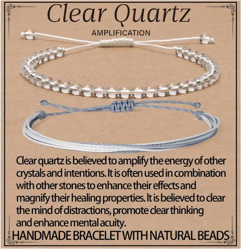 Miniatura 49 de LPBeads Pulsera de piedra natural hecha a mano de tamaño ajustable