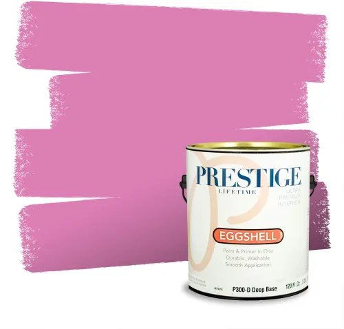Miniatura 508 de Prestige Paints Pintura exterior e imprimación en uno, 1 galón, plano, coincidencia comparable de Valspar* Amber Rose*
