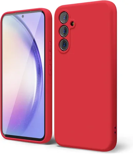 Miniatura 135 de oakxco Funda para teléfono Samsung Galaxy A12 con agarre de silicona líquida, linda delgada fina suave cubierta de gel de goma TPU lisa para mujeres