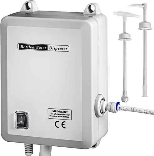 VEVOR Sistema de bomba despachadora de agua embotellada, sistema de dispensación 2x5 galones, dispensador de agua eléctrico automático, bomba de
