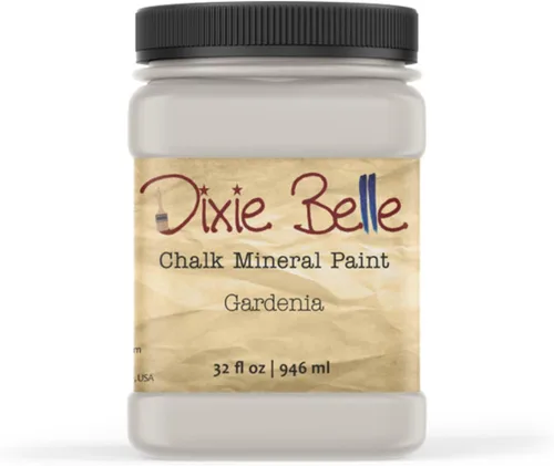 Miniatura 391 de Dixie Belle Paint Company - Pintura con acabado de tiza para muebles, color negro (Caviar), 1 galón, 128 fl oz, pintura mineral color rosa intenso