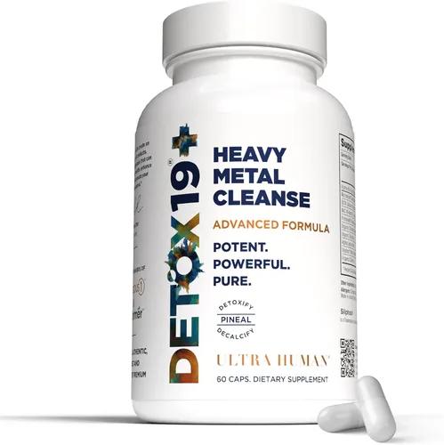 Ultra Human Apoyo diario para el bienestar: limpieza de desintoxicación de metales pesados, con zeolita, shilajit, clorella orgánica y espirulina,