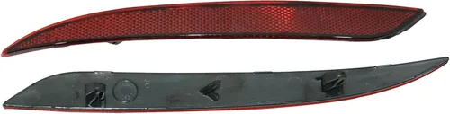 Miniatura 2 de 1 par de reflectores de parachoques trasero, luces rojas, parachoques trasero, reflectores rojos de repuesto para lente de marcador 1077406-00-F