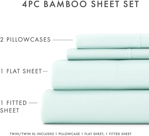 Miniatura 5 de Linen Market Juego de sábanas de 4 piezas – Duerme mejor que nunca con estas sábanas ultrasuaves y refrescantes para tu cama de tamaño – Bolsillo