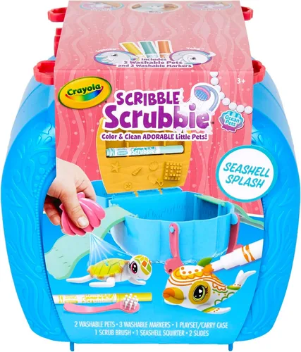 Miniatura 9 de Crayola Scribble Scrubbie Pets Safari Treehouse, estuche de almacenamiento de juguetes, regalo para niños y niñas