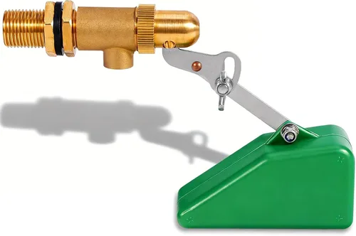 Válvula de flotador de latón de 1/2 pulgada con brazo ajustable, válvula controladora de nivel de agua de 40 PSI, válvula de bola de flotador de