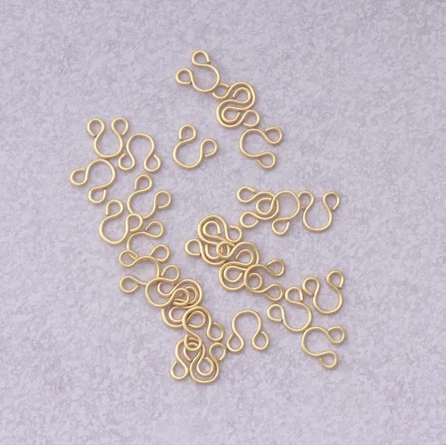 Miniatura 4 de SOWAKA 30 pares de ganchos de costura y cierres de ojos pequeños de metal de 0.7 in para sujetadores de ropa, pantalones, faldas, pantalones