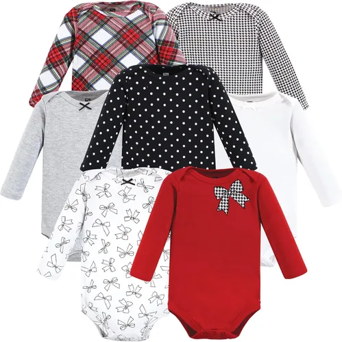 Miniatura 2 de Hudson Baby Baby Girl's Cotton Long-Sleeve Bodysuits 7-Pack