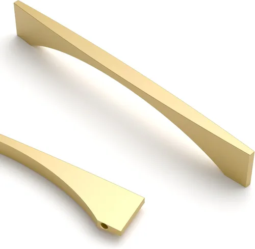 Miniatura 10 de Asidrama - Paquete de 10 manijas de gabinete de cocina color latón envejecido de 3.75 pulgadas (96mm), tiradores para gabinete, accesorios