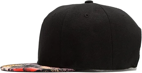 Miniatura 6 de Quanhaigou - Gorra con visera para hombre y mujer, estilo Hip Hop, con visera plana colorida, gorra de béisbol ajustable para adolescentes Coco Rojo