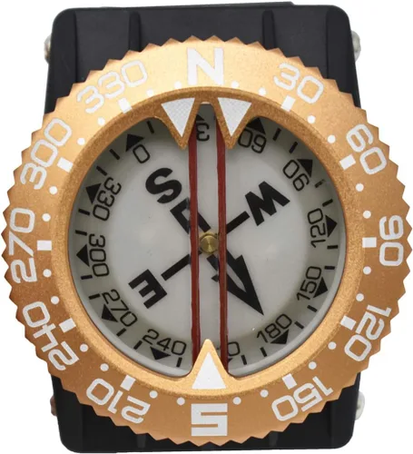 Miniatura 13 de Scuba Choice Brújula de buceo (soporte de muñeca/bungee) – Herramienta de navegación submarina fácil de leer para buceo, diseño duradero con bisel
