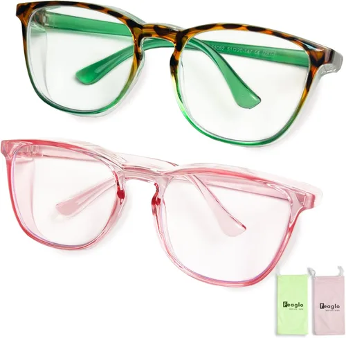 Miniatura 16 de Feaglo Lentes de seguridad, antivaho para mujeres y hombres, bloqueo de luz azul, elegantes gafas de protección para los ojos, escudo lateral