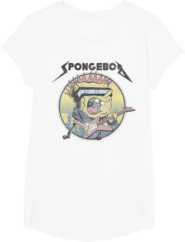 Miniatura 11 de SpongeBob SquarePants Camiseta de manga corta Heavy Metal Rock