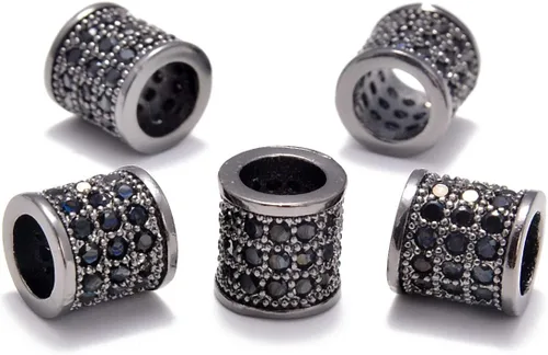 Miniatura 14 de AD Beads Pulsera de cuentas de zircón con tachuelas de strass