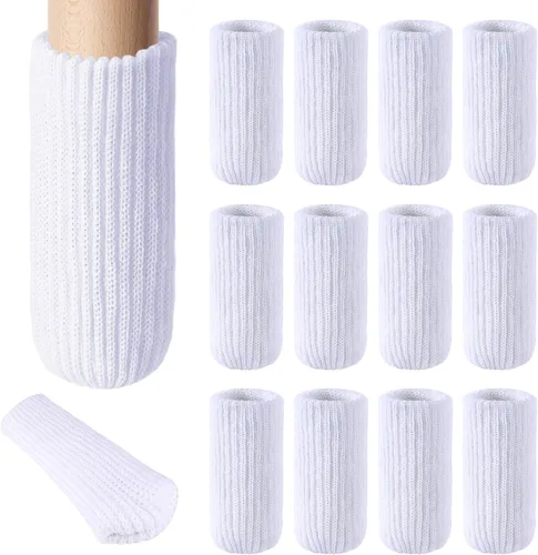 Miniatura 15 de 8 PCs Calcetines para Patas de Muebles - Calcetines Negros de Alta Elasticidad para Muebles, Protectores de Piso de Patas de Silla Tejidos, Juego
