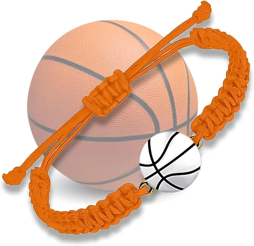 Miniatura 12 de Sportybella Pulsera unisex con dije de baloncesto – Pulsera de amistad ajustable con dije de baloncesto