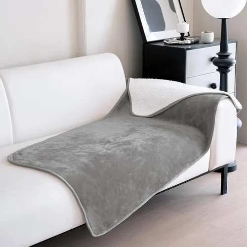 Miniatura 58 de gogobunny Manta de cama impermeable, manta reversible de forro polar Sherpa para perro, cachorro y gato, funda de muebles que protege la cama