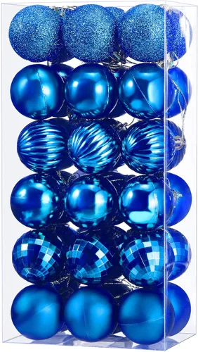 Miniatura 8 de 36 adornos de bolas de Navidad inastillables, decoraciones de árbol de Navidad, adornos de árbol, vacaciones, boda, fiesta, decoración, ganchos