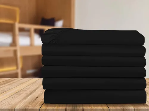 Miniatura 8 de Elegant Comfort Paquete de 6 sábanas bajeras bajeras de 1500 hilos, calidad prémium hotelera, bolsillo profundo, sin arrugas, resistentes a